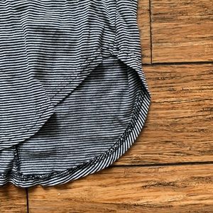 PacSun Shirts - Black and White Stripe Extra Long Shirt Tail Tee PacSun Shirts - Black and White Stripe Extra Long Shirt Tail Tee